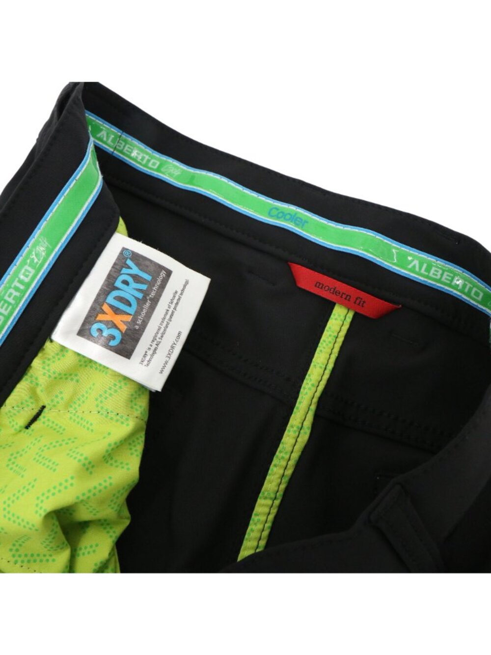 Alberto Pro Cooler Dry Golf 3XDry Modern Fit Black Pants 50 34 - Picture 5 of 9